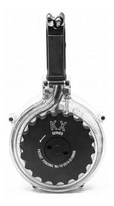 KCI USA AR-15 50rd Drum 5.56x45mm Nato Clear Polymer view 3