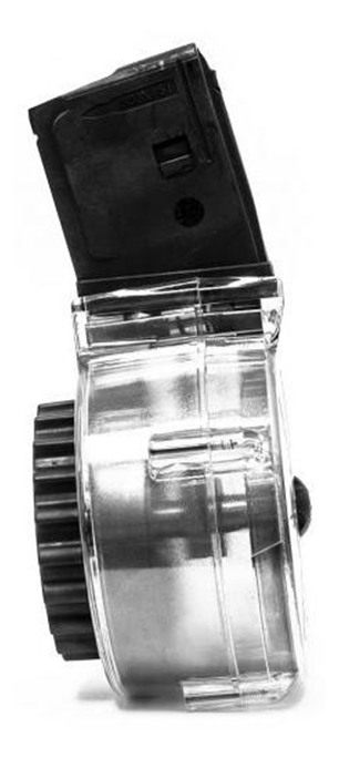 KCI USA AR-15 50rd Drum 5.56x45mm Nato Clear Polymer view 4