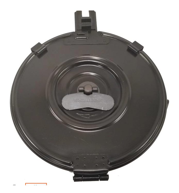 KCI USA AK-47 Rifle Drum Magazine 7.62x39mm 75/rd Black