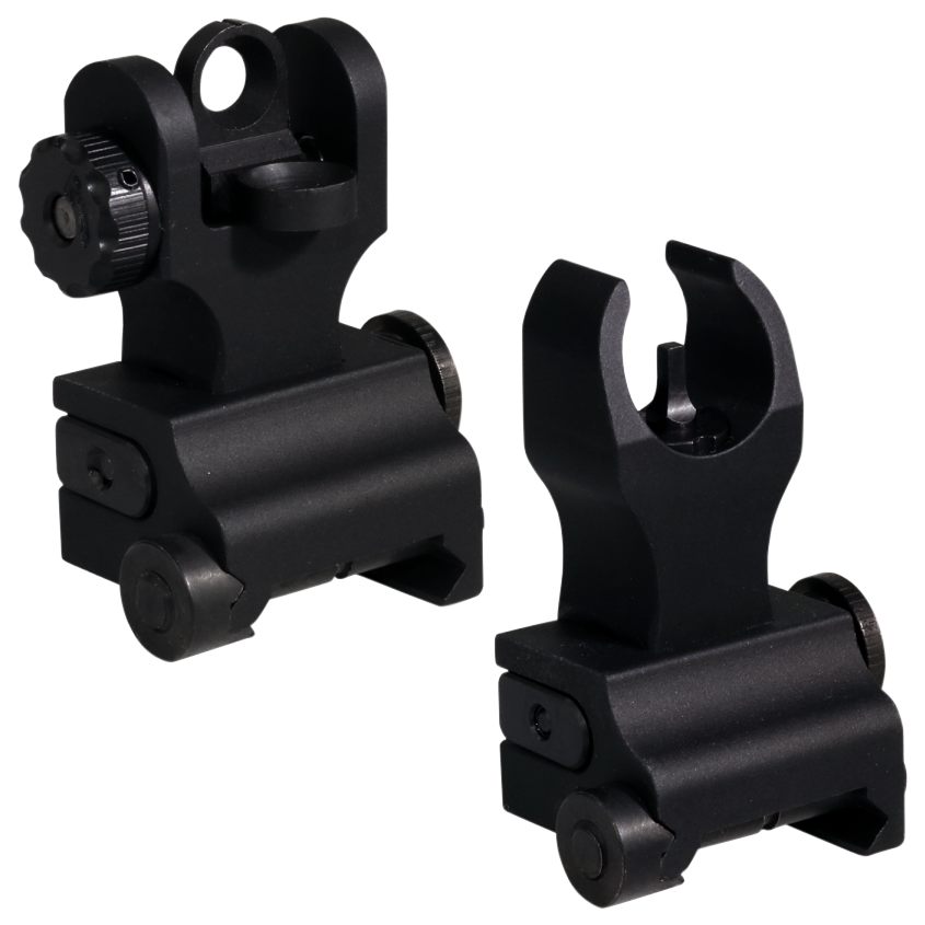 Samson Manufacturing QFHKA2PKG Quick Flip Folding Sights Front(HK) Rear (A2