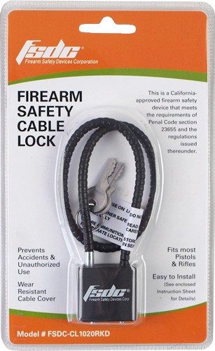 FSDC Regal Cable Lock 15in Coated 1-PK W/2 Keys DOJ Approved