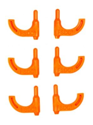 Firearm Safety Devices Fsdc Chamber Flag Pistol ORG 6PK