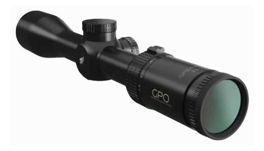 German Precision Optics GPO Spectra 4x Rifle Scope 2.5-10x44 30mm SFP G4 Bl view 2