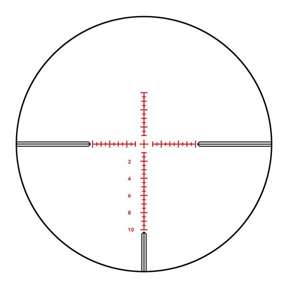 German Precision Optics Gpotac 6X Rifle Scope, 4.5-27x50i, 34mm Tube, First