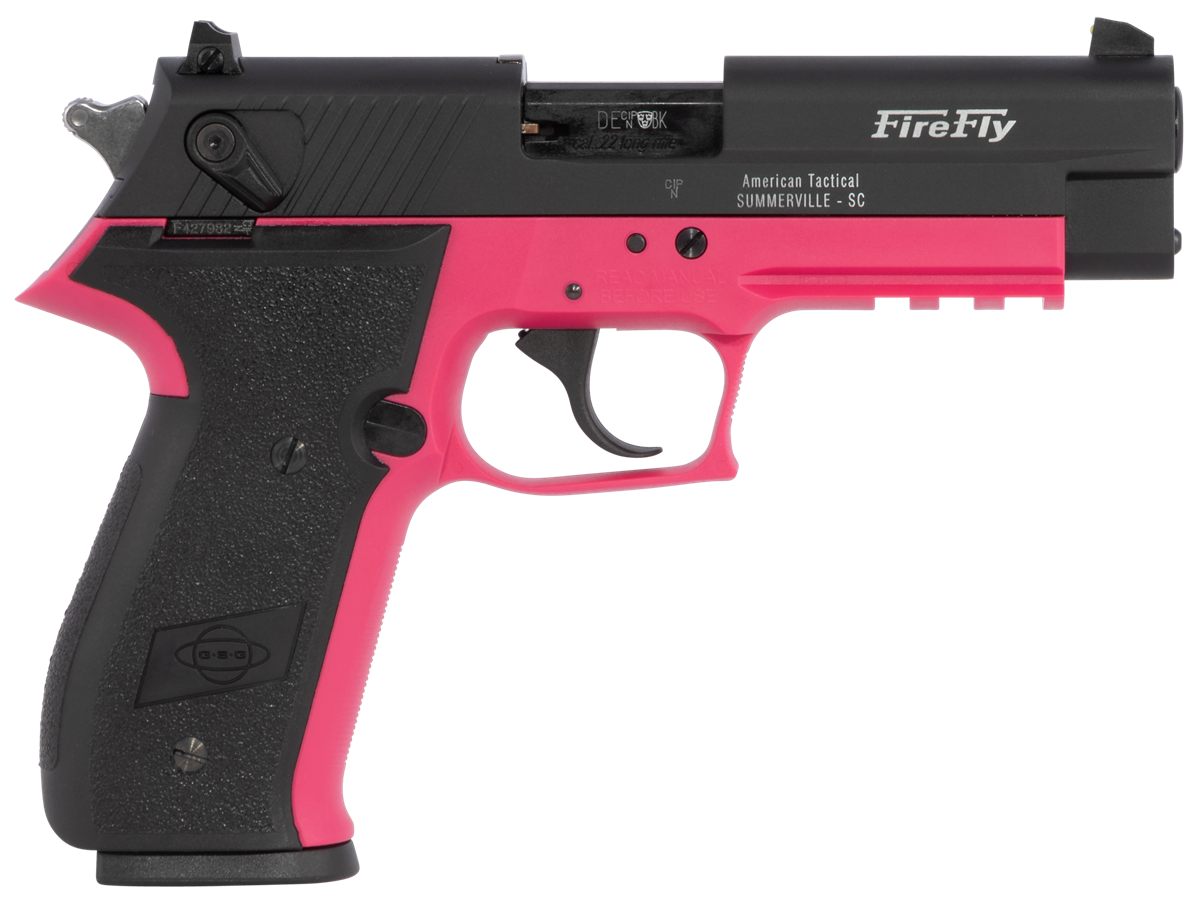 American Tactical GSG GERG2210FFP FireFly 22 LR 10+1 4in Black Serrated Sli