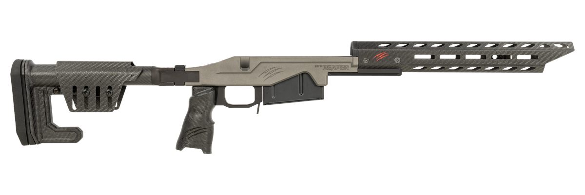 Fierce Firearms LACHSTU Chassis Kit Tungsten Gray Fits AR-15 Long Action