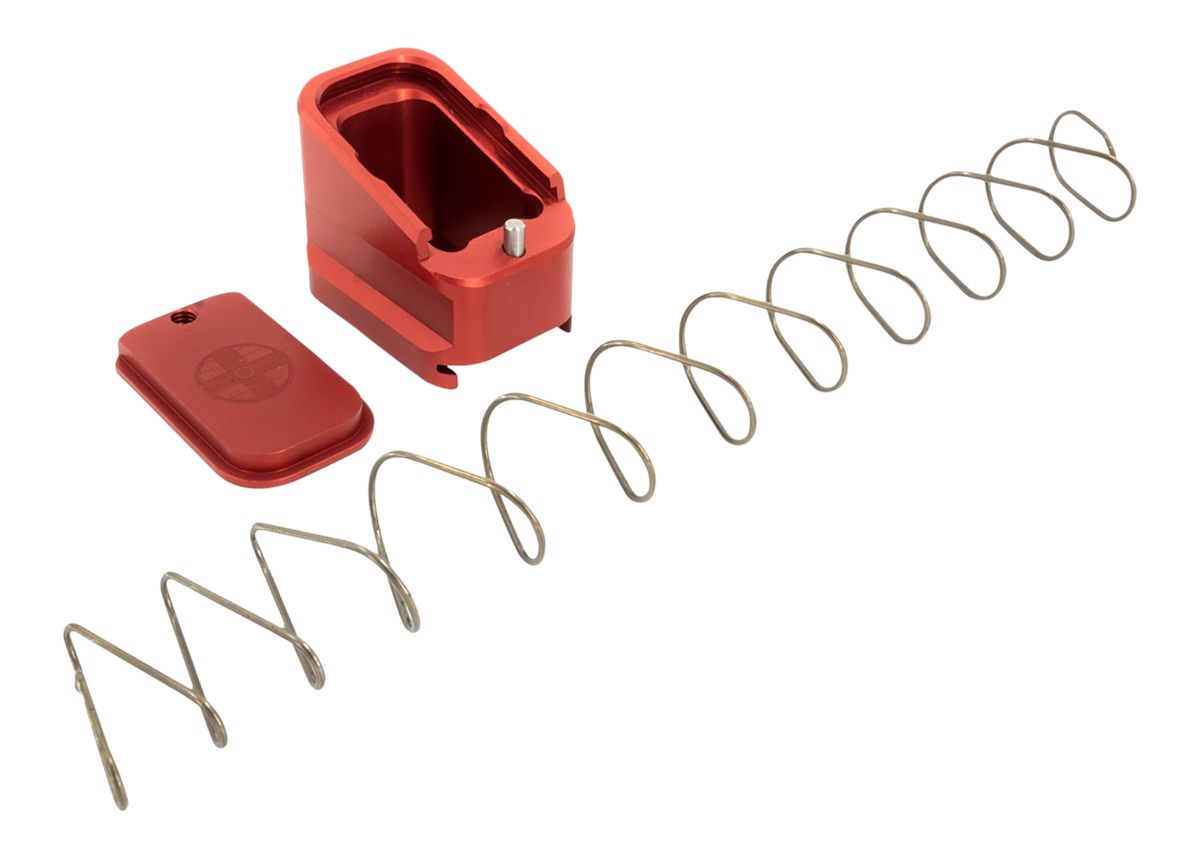 Shield Arms G17ME5RED Magazine Extension +5 Extended 40 S W/9mm Luger Compa