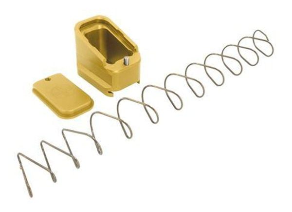 Shield Arms Magazine Extension +5/+4 for Glock 17/22/34/35/19X/45 Gold view 2