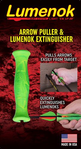 Lumenok Arrow Puller Extinguisher, Green/Yellow, Left/Right view 3