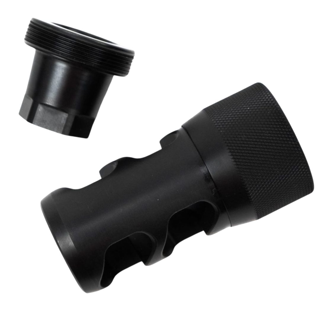 Area419 419 Hellfire 2P-Self Timing Muzzle Brake w/ Adapter 6.5mm/30cal 5/8