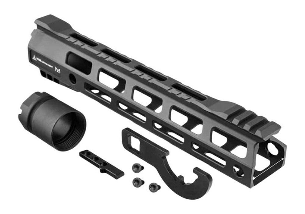 Rise Armament RA905100BLK Handguard 10in 6061-T6 Aluminum Black Anodized wi view 2