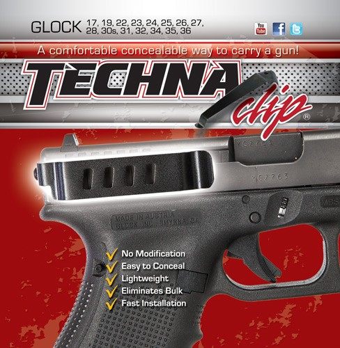 Techna Clip Concealment System for Glock Models - Durable High-Carbon Sprin view 2