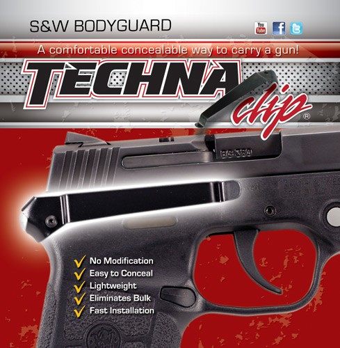 Techna Clips Handgun Retention S W Bodyguard Auto Right