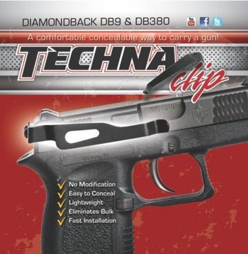 Techna Clips Handgun Retention Diamondback DB380/DB9 RS