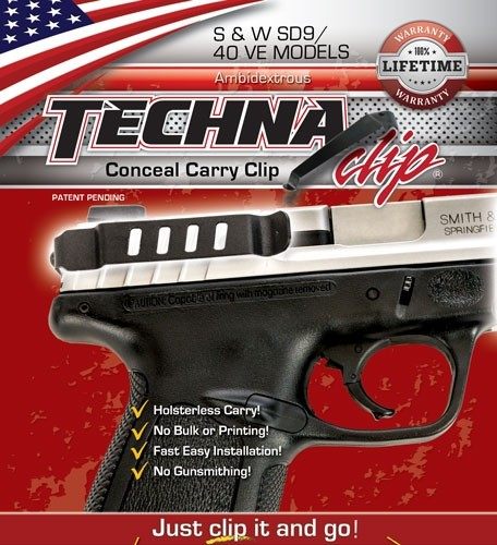 Techna Clip Concealment System for Smith Wesson SD9 VE More - Durable High view 2