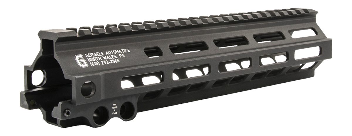 Geissele Automatics 05284B MK8 Super Modular Rail 9.50in M-LOK Style Made o