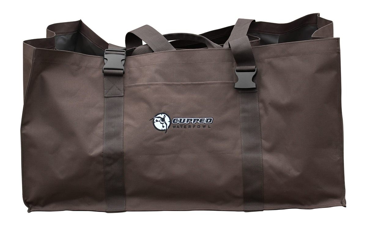 Cupped Waterfowl 6 Slot Goose Decoy Bag, Camo Hunting with 6 Individual for