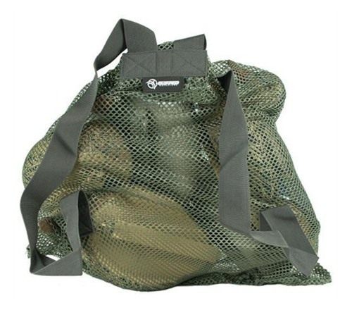 Cupped Waterfowl Large Mesh Bag, Durable Storage with Shoulder Straps Duck