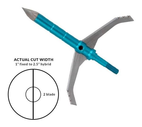 Dead Ringer Great White Crossbow Broadhead, 2 Blade 100 Grain for Hunting view 3