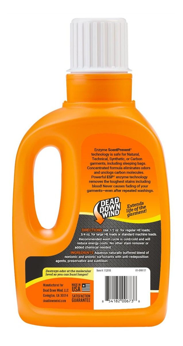 Dead Down Wind 112018 Laundry Detergent Odor Eliminator Unscented Scent 20