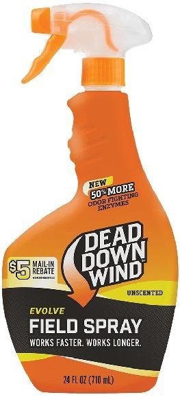 Dead Down Wind Evolve Field Spray Bottle - Odor Fighting Hunting Scent Cont