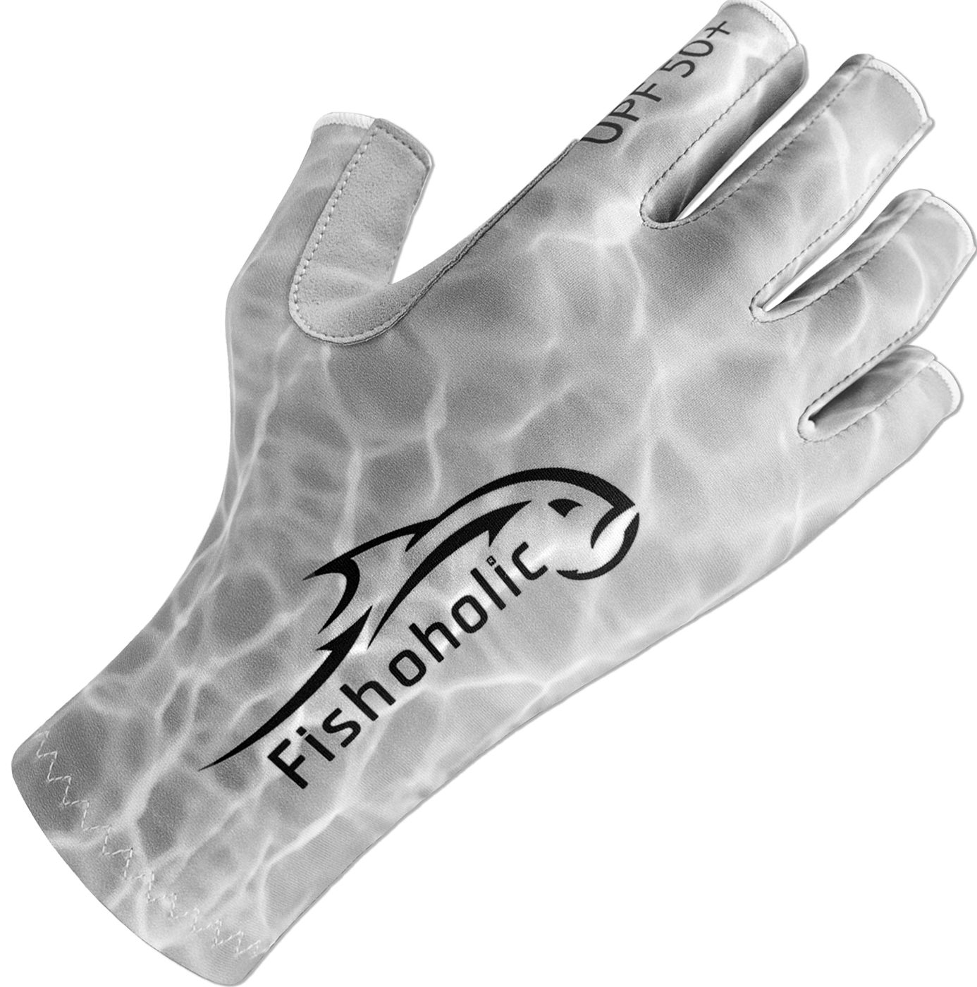 Fishoholic UPF50+ Fingerless Fishing Gloves - Sticky Grip Sun Protection
