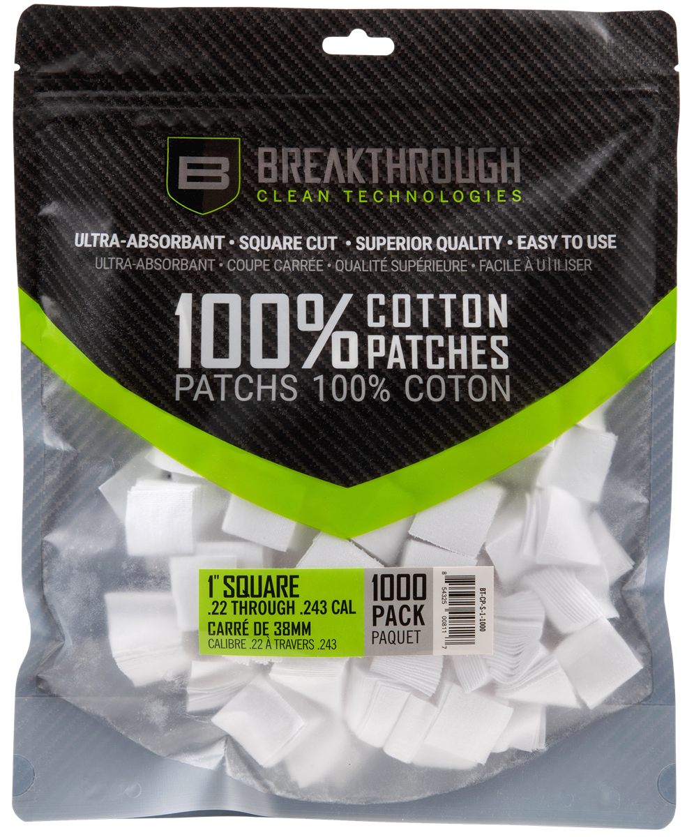 Breakthrough Clean BTCPS11000 Square Patches 243/270 Cal 1in 1000 pieces