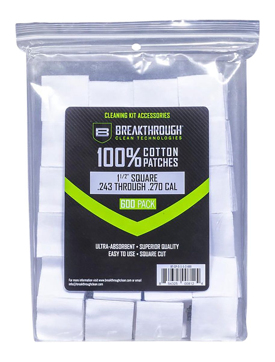 Breakthrough Clean BTCPS112600 Square Patches 243/270 Cal 600 pieces
