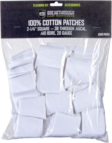 Breakthrough Clean BTCPS21450 Square Patches For .38-.45 Cal .410-20 Gauge view 2