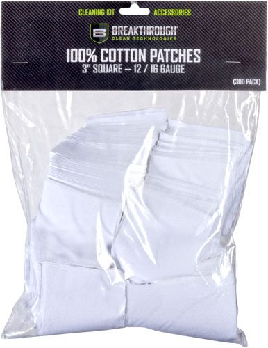 Breakthrough Clean BTCPS350 Square Patches 100% Cotton 50 Pack For 12-16 Gu view 2