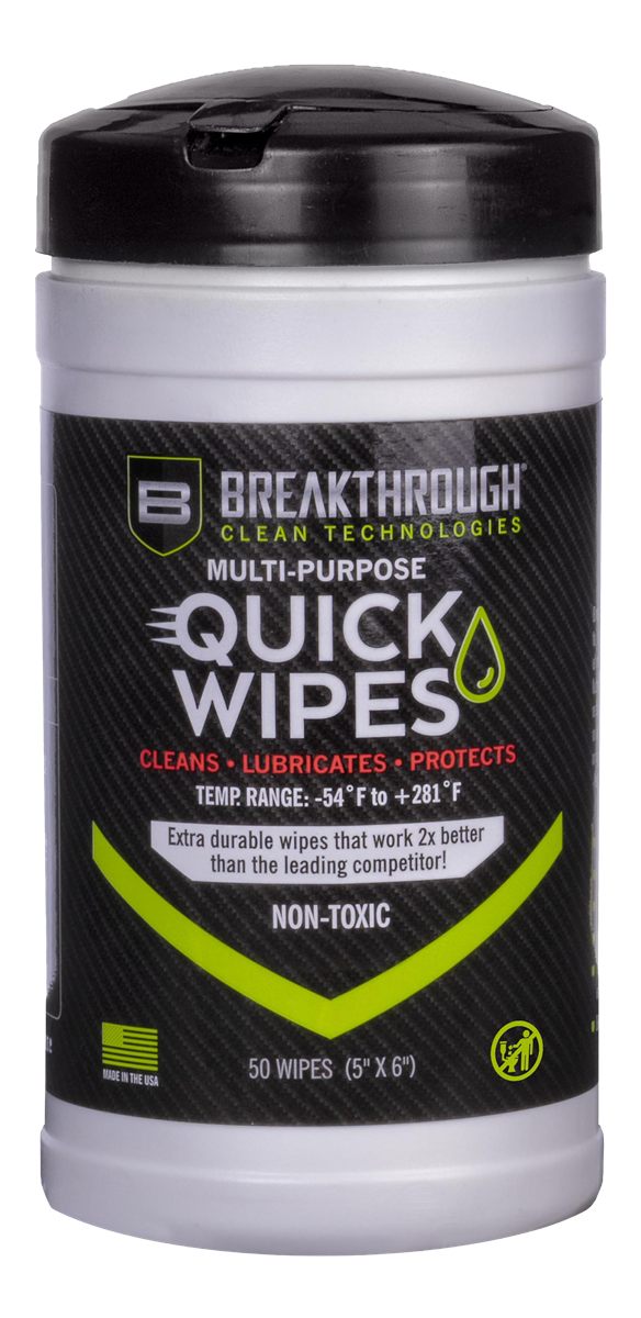 Breakthrough Clean Technologies Multi-Purpose CLP Quick Wipes 5inx6in 50/ct
