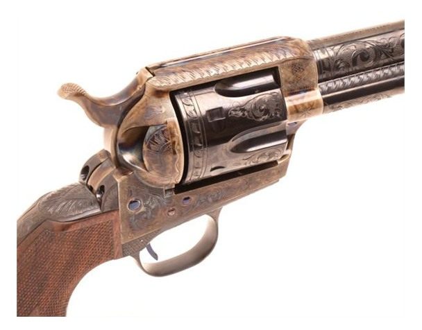 Standard Manufacturing SAA Case Colored Revolver .45 LC 6rd Capacity 7.5in view 2