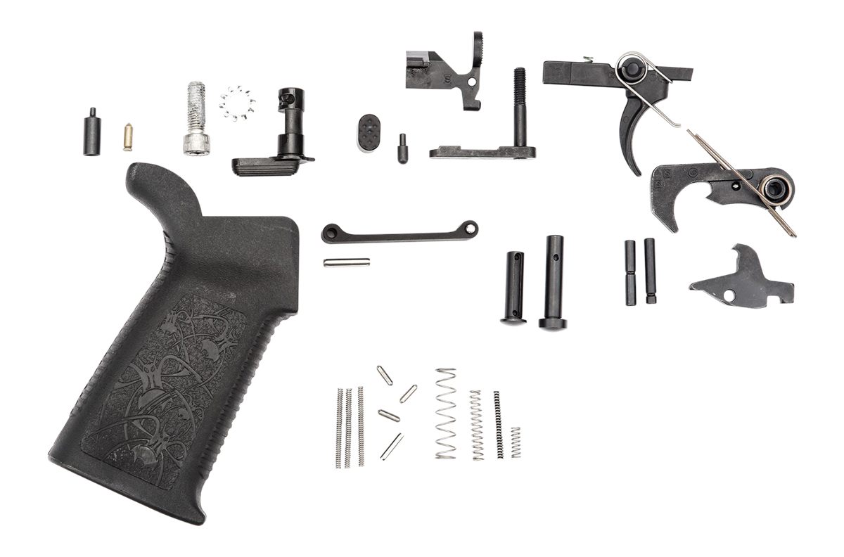 Spike's Tactical SLPK101 Lower Parts Kit Multi-Caliber Black Oxide Stainles