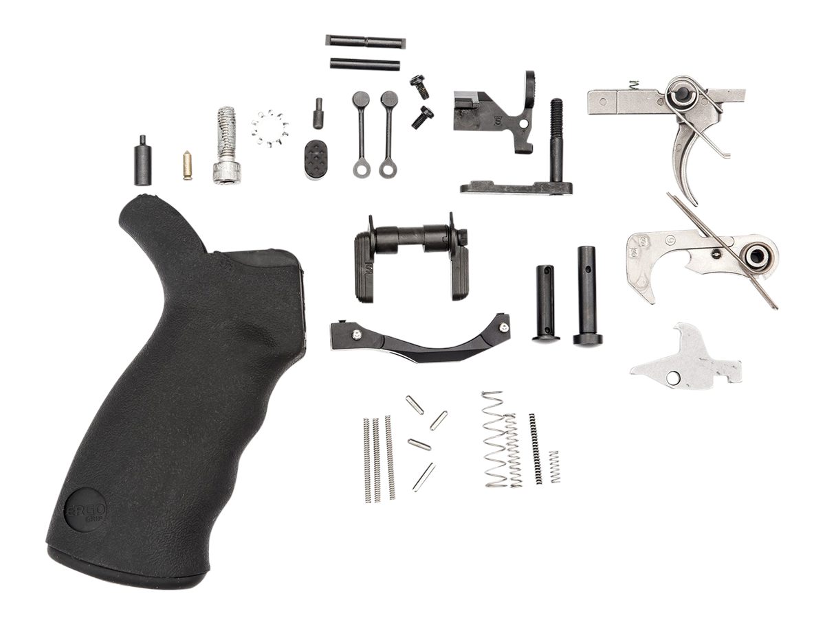 Spike's Tactical SLPK301 Lower Parts Kit Enhanced Black AR Platform