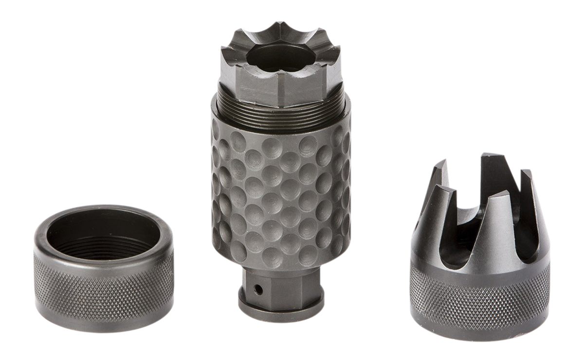 Spike's Tactical SAKB0100 Barking Spider2 Muzzle Brake Black Nitride 4140 C
