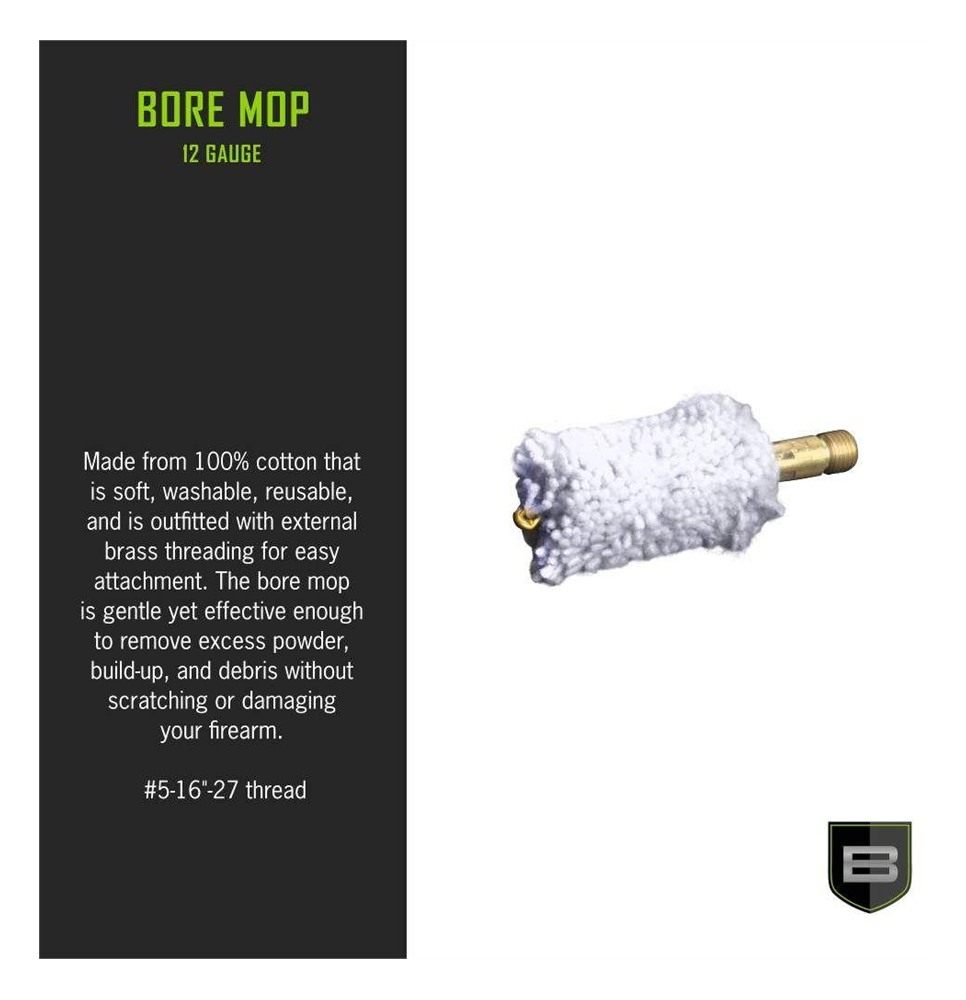 Breakthrough Clean Technologies Bore Mop Swabs 12 ga White view 3