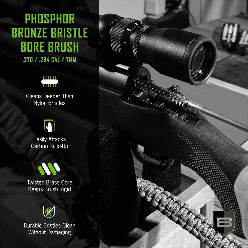 Breakthrough Clean Technologies Phosphorus Bronze Bristle Bore Brush 270/.2