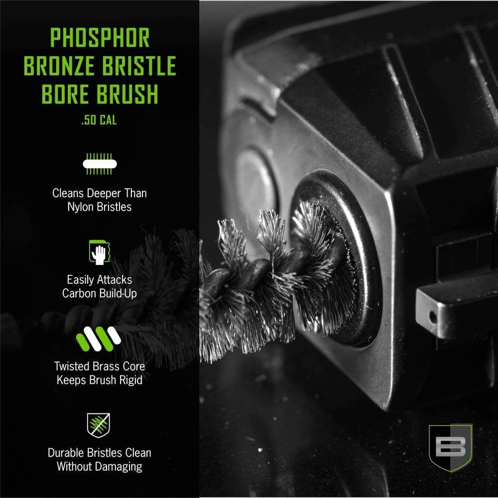 Breakthrough Clean Technologies Phosphorus Bronze Bristle Bore Brush .50 Ca