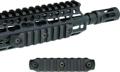 Bravo Company BCM Keymod Nylon Picatinny Rail Section, Black, 4in view 2
