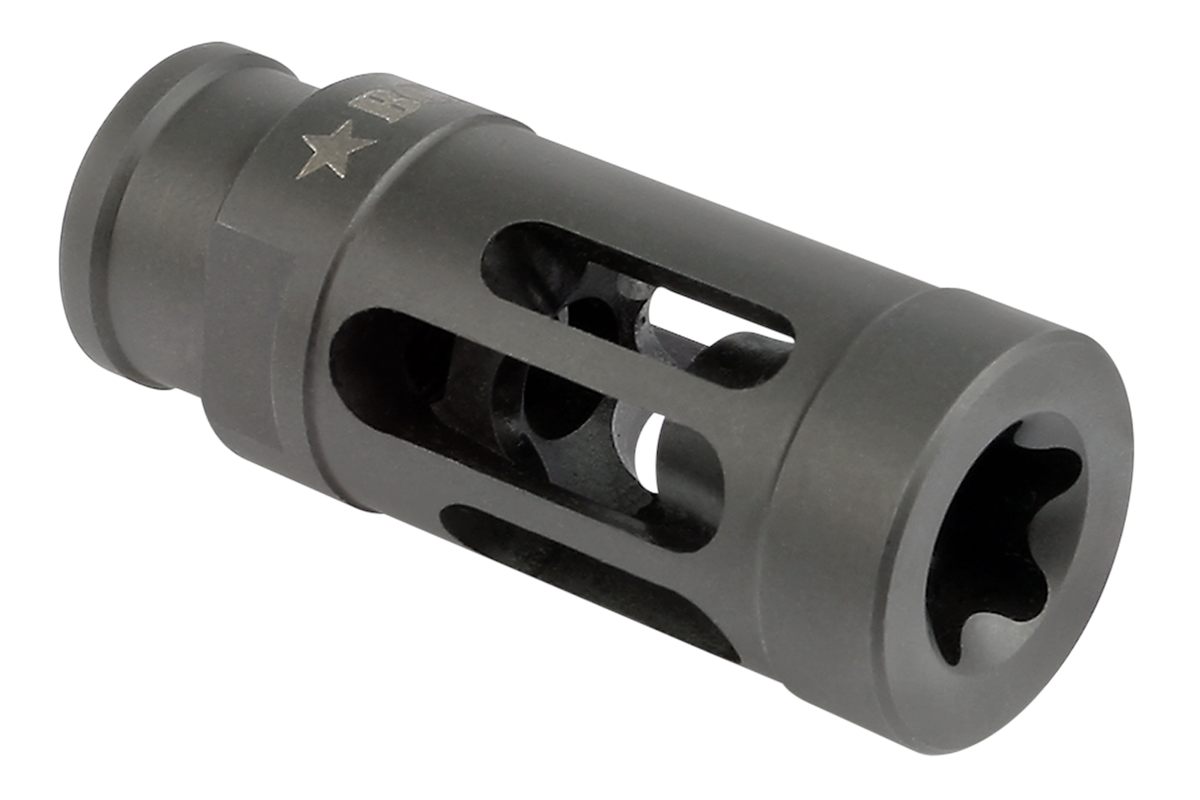 Bravo BCM GFCMOD1762 Compensator Mod 1 Black Stainless Steel with 5/8in-24