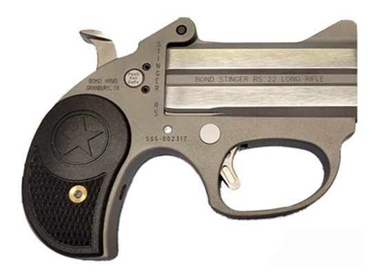Bond Arms BASRS Stinger 22 LR 2 Shot 3in Rough Matte Stainless Steel Barrel view 5