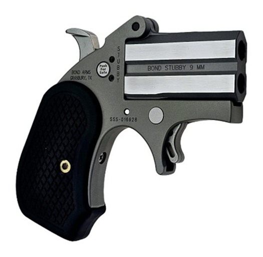 Bond Arms Stubby B6 w/Extended Grip Handgun 9mm Luger 2rd Capacity 2.2in Ba