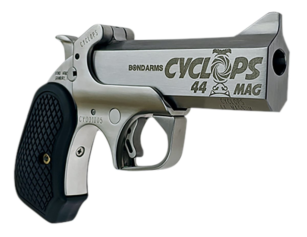 Bond Arms Bacyp Cyclops Big Bore 44 Mag 1rd 4.25in Stainless Steel w/Engrav