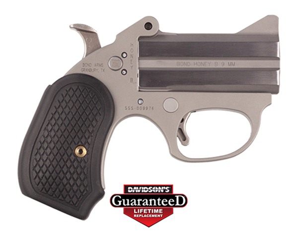 Bond Arms BAHB Honey B 9mm Luger 2rd Shot 3in Matte Stainless Steel Black E view 5