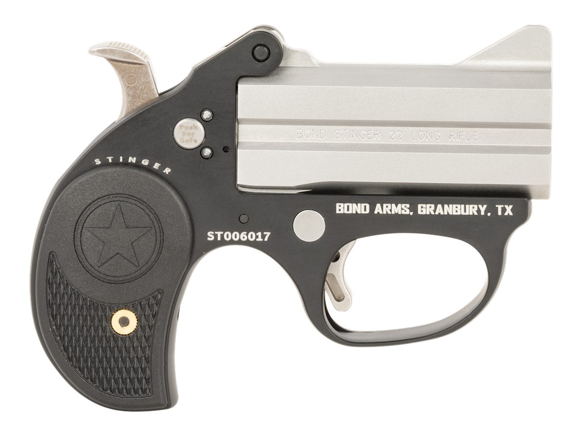 Bond Arms BAST Stinger 22 LR 2rd, 3in Double Matte Stainless Steel Barrel