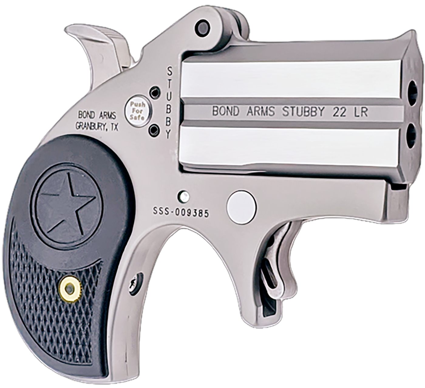 Bond Arms Bastb Stubby 22 LR 2rd Shot 2.20in Matte Stainless Steel Black Te
