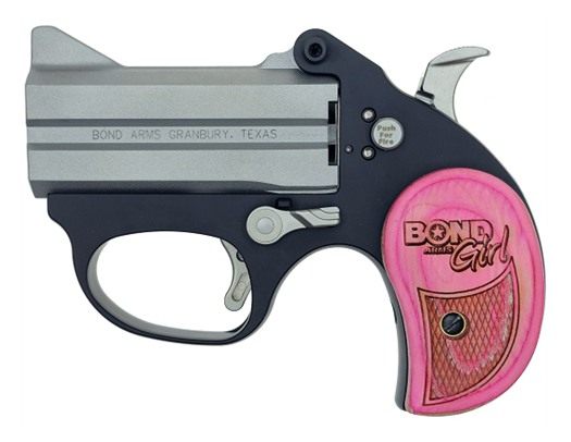 Bond Arms Girl Stinger 380ACP 3in BBL Stainless Pind Wood GRP
