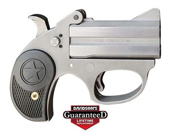 Bond Arms BASRS Stinger 9mm Luger 2rd 2.5in Matte Stainless Steel Double Ba view 4