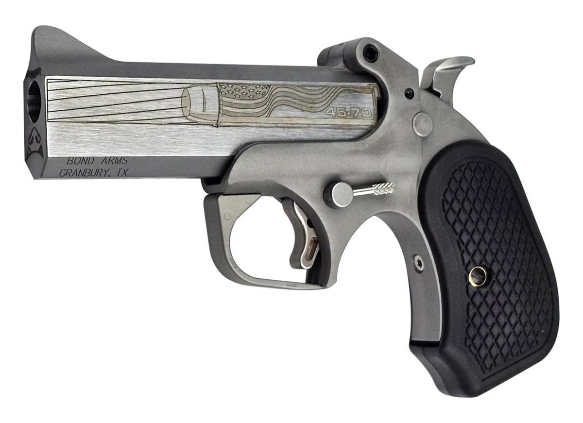 Bond Arms BACY-250TH-45-70 Cyclops 'Merica Gov 1 Shot 4.25in Rough Matte Ba view 2