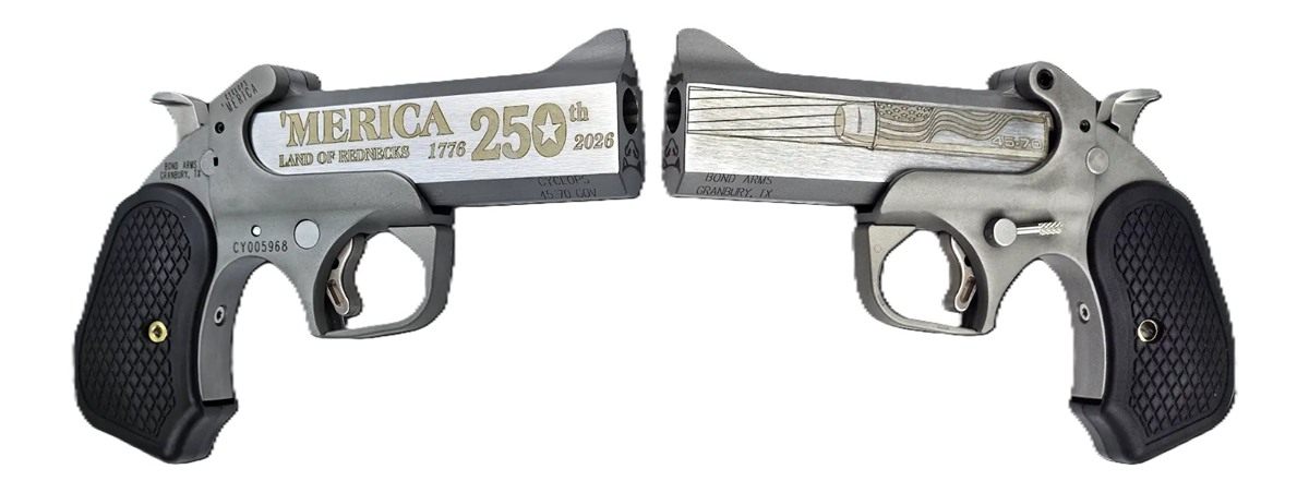 Bond Arms BACY-250TH-45-70 Cyclops 'Merica Gov 1 Shot 4.25in Rough Matte Ba view 3
